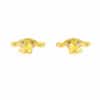 TOMEI I Sanrio Pink Cinnamoroll Earrings, Yellow Gold 916/22K