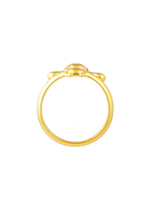 TOMEI I Sanrio Pink Cinnamoroll Ring, Yellow Gold 916/22K
