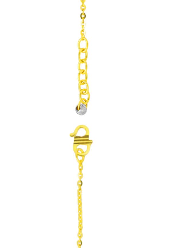 TOMEI Dual-Tone Bracelet, Yellow Gold 916/22K
