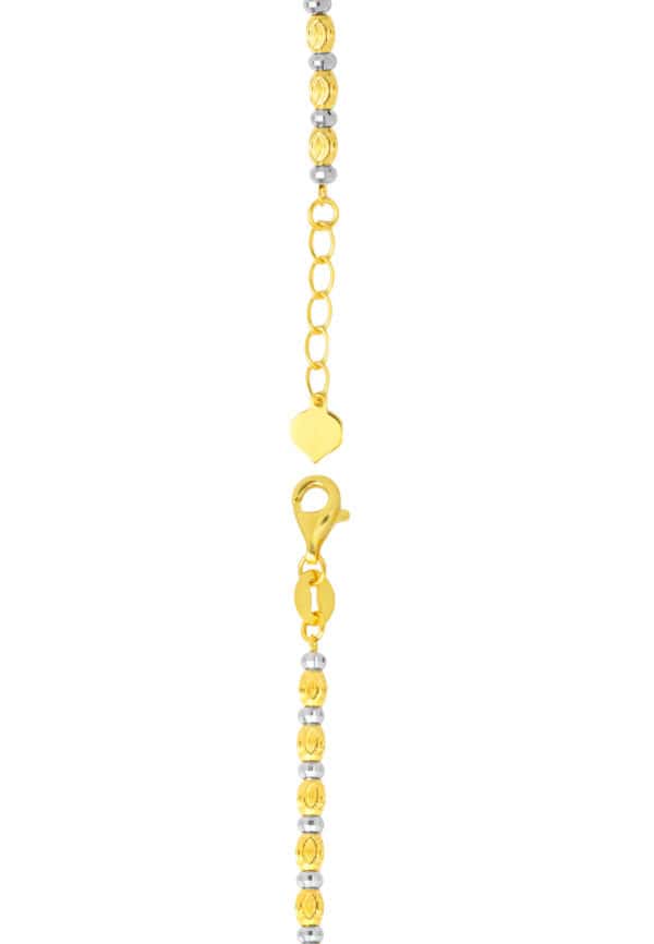 TOMEI Dual-Tone Bracelet, Yellow Gold 916/22K