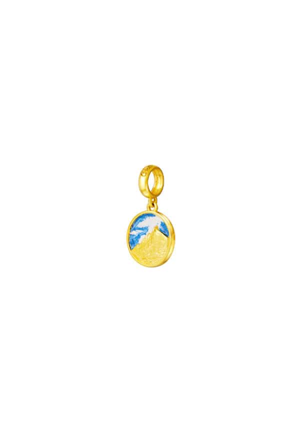 TOMEI Chomel Collection Mountain Kinabalu Charm, Yellow Gold 916/22K