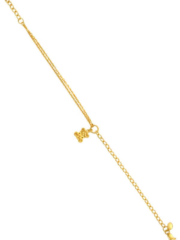 TOMEI Bear Bracelet, Yellow Gold 916/22K
