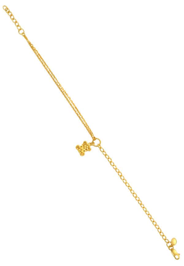 TOMEI Bear Bracelet, Yellow Gold 916/22K