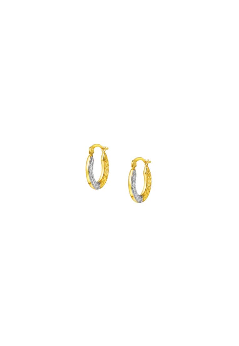 TOMEI Lusso Italia Earrings, Yellow Gold 916/22K