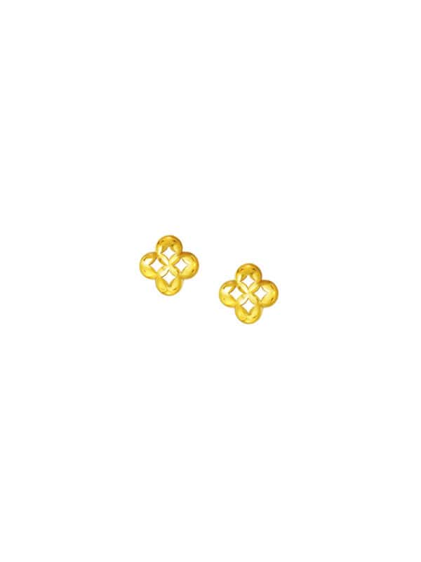 TOMEI Lusso Italia Earrings, Yellow Gold 916/22K