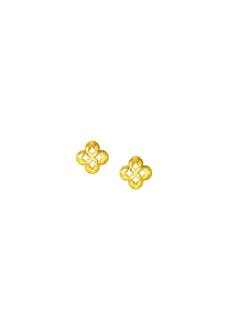 TOMEI Lusso Italia Earrings, Yellow Gold 916/22K