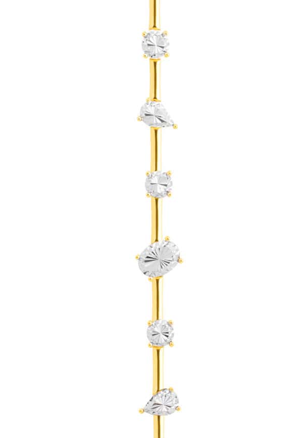 TOMEI Diamond Cut Collection Bracelet, Yellow Gold 916/22K