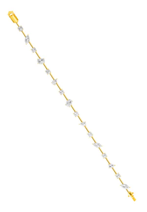 TOMEI Diamond Cut Collection Bracelet, Yellow Gold 916/22K