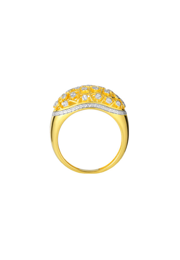 TOMEI Diamond Cut Collection Ring, Yellow Gold 916/22K