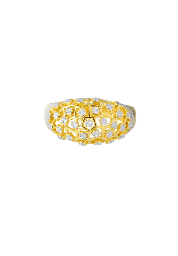 TOMEI Diamond Cut Collection Ring, Yellow Gold 916/22K
