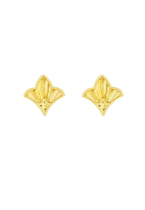 TOMEI x Xifu Earrings, Yellow Gold 999/24K