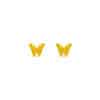 TOMEI Butterfly Earrings, Yellow Gold 999/24K