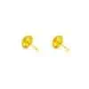 TOMEI Heart Earrings, Yellow Gold 999/24K