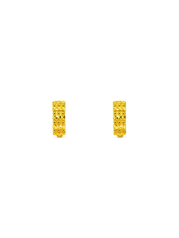 TOMEI Hoop Earrings, Yellow Gold 916/22K