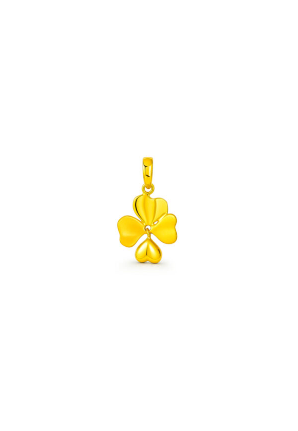 TOMEI Four-Leaves Pendant, Yellow Gold 916/22K