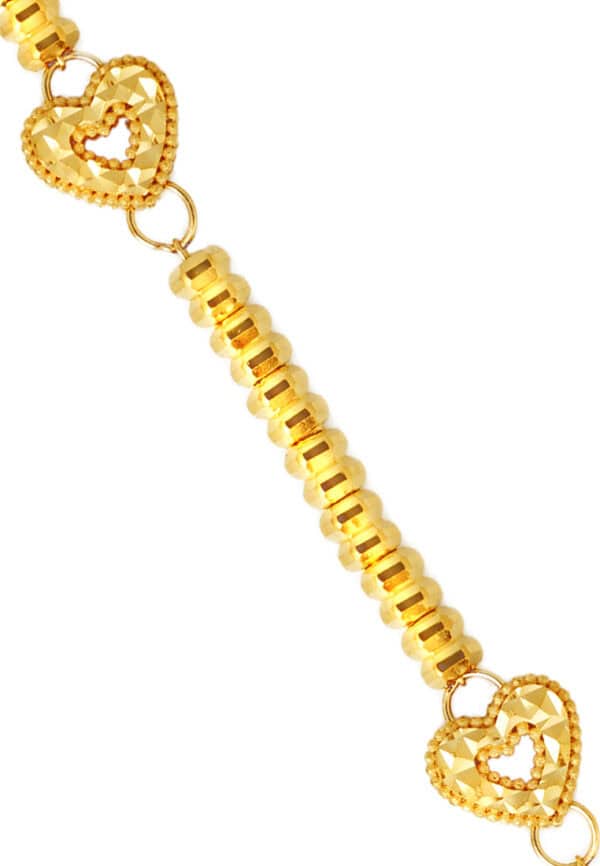 ssmy-zone-1793332064-762_0009_9M-JBA2036-1C_3.jpg TOMEI Heart Bracelet, Yellow Gold 916/22K