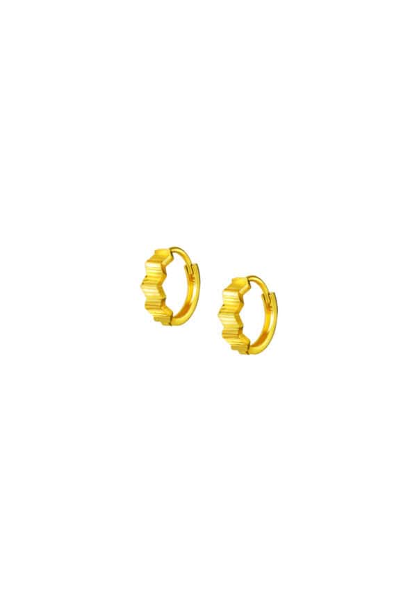 TOMEI Hoop Earrings, Yellow Gold 916/22K
