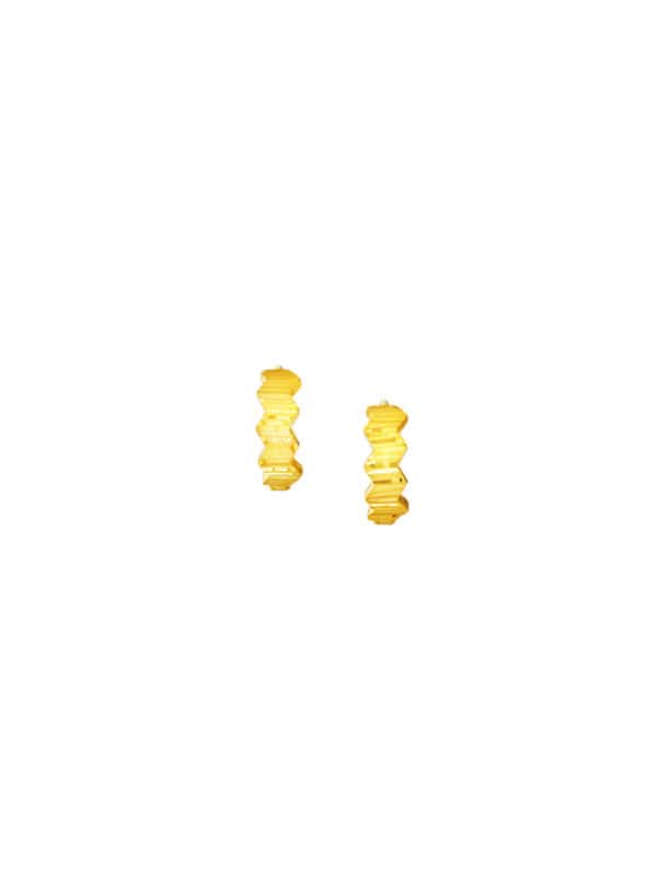 TOMEI Hoop Earrings, Yellow Gold 916/22K