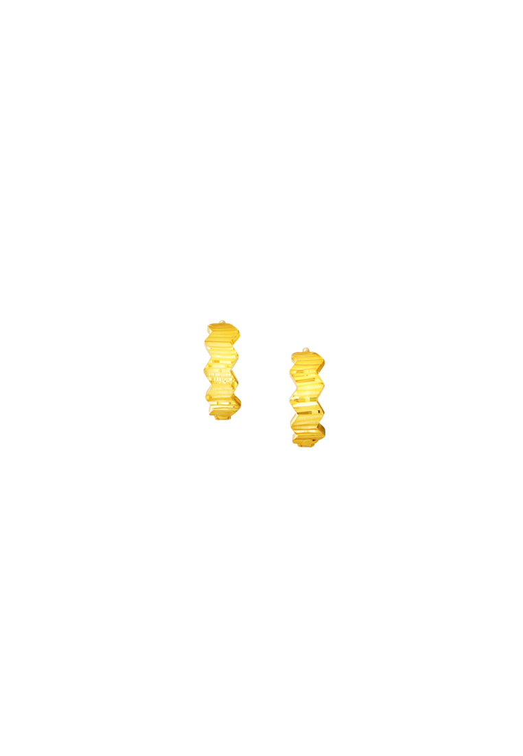 TOMEI Hoop Earrings, Yellow Gold 916/22K