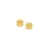 TOMEI Four Leave Clover Earrings, Yellow Gold 916/22K
