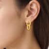 TOMEI Lusso Italia Earrings, Yellow Gold 916/22K