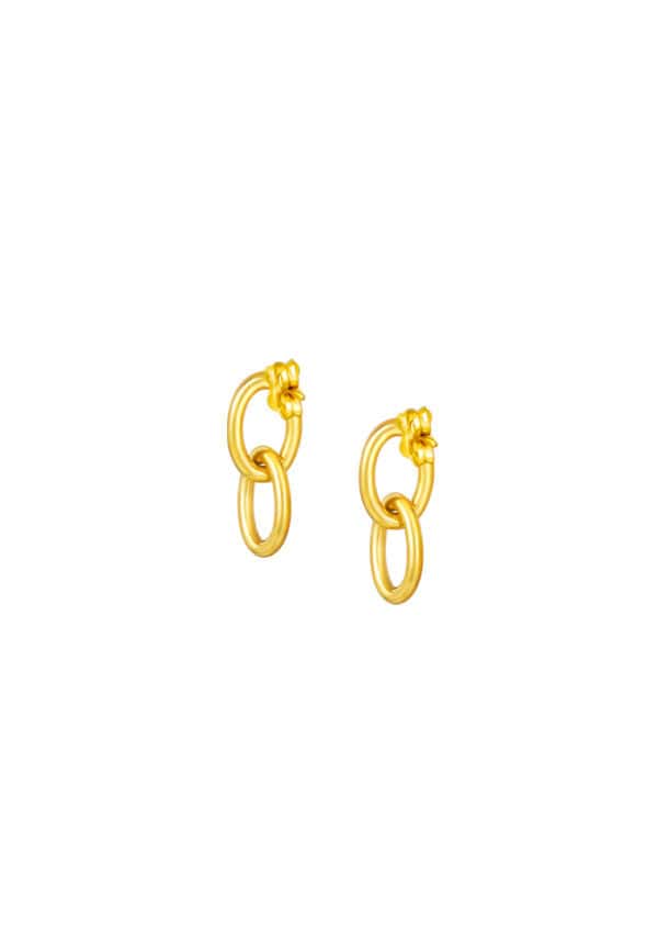 TOMEI Lusso Italia Earrings, Yellow Gold 916/22K