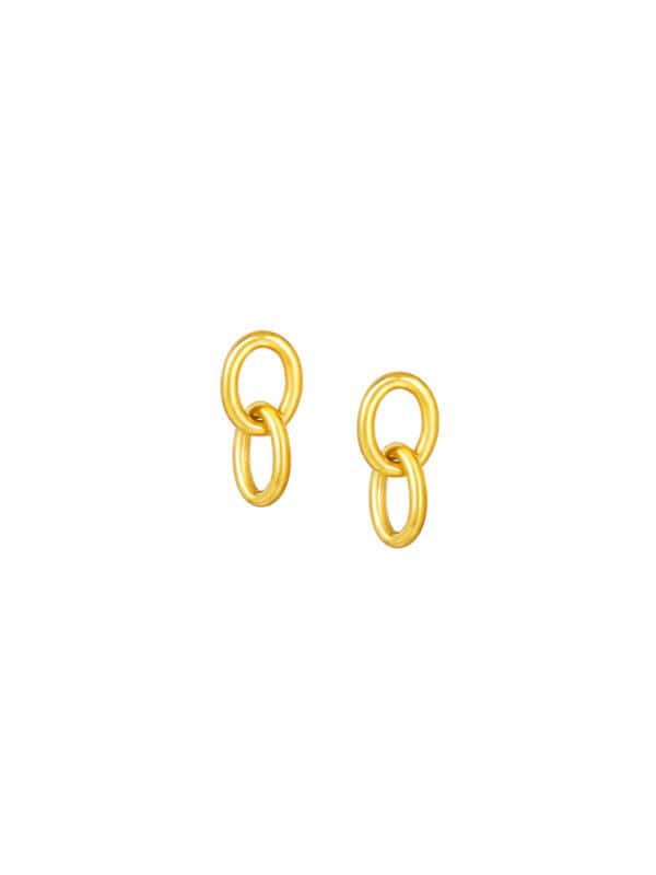 TOMEI Lusso Italia Earrings, Yellow Gold 916/22K