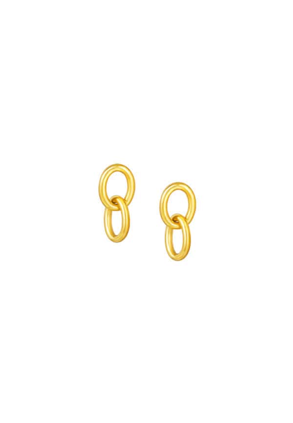 TOMEI Lusso Italia Earrings, Yellow Gold 916/22K