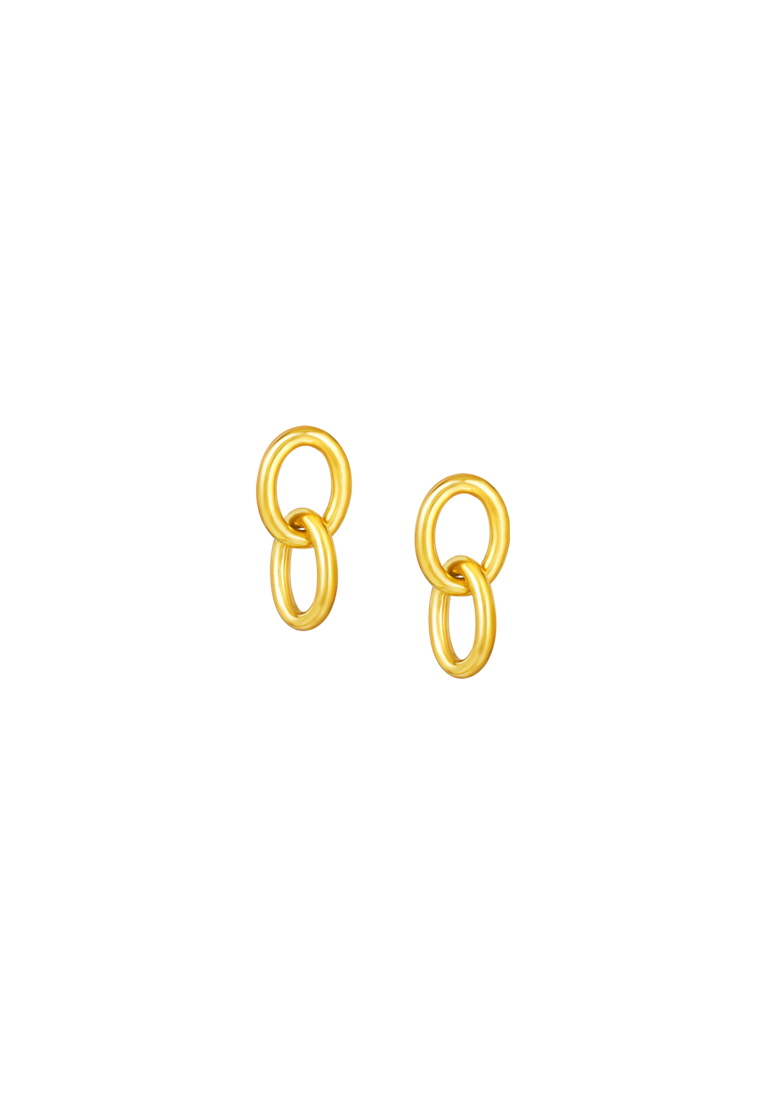 TOMEI Lusso Italia Earrings, Yellow Gold 916/22K