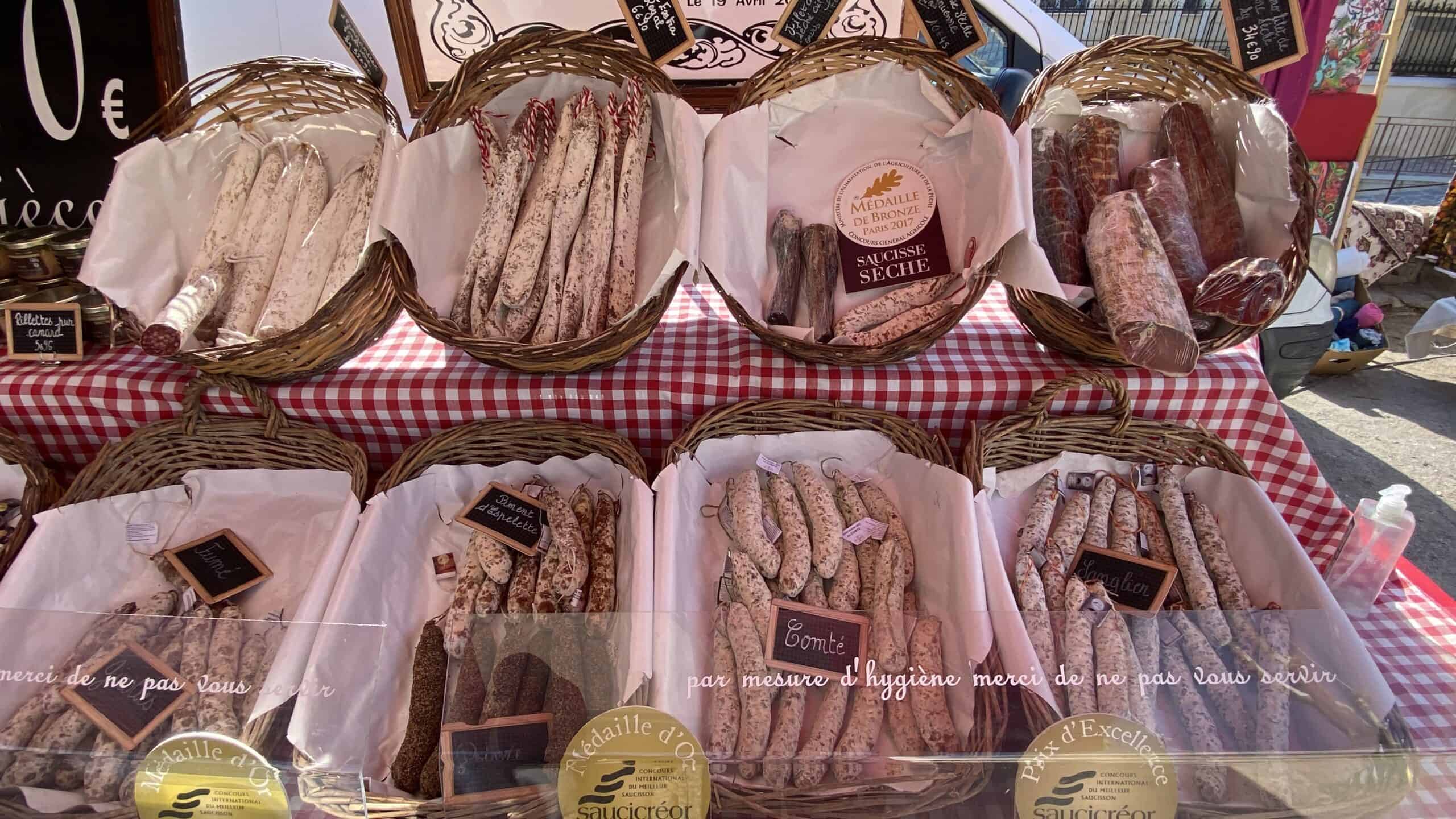 Delicious cured meats from the region 
