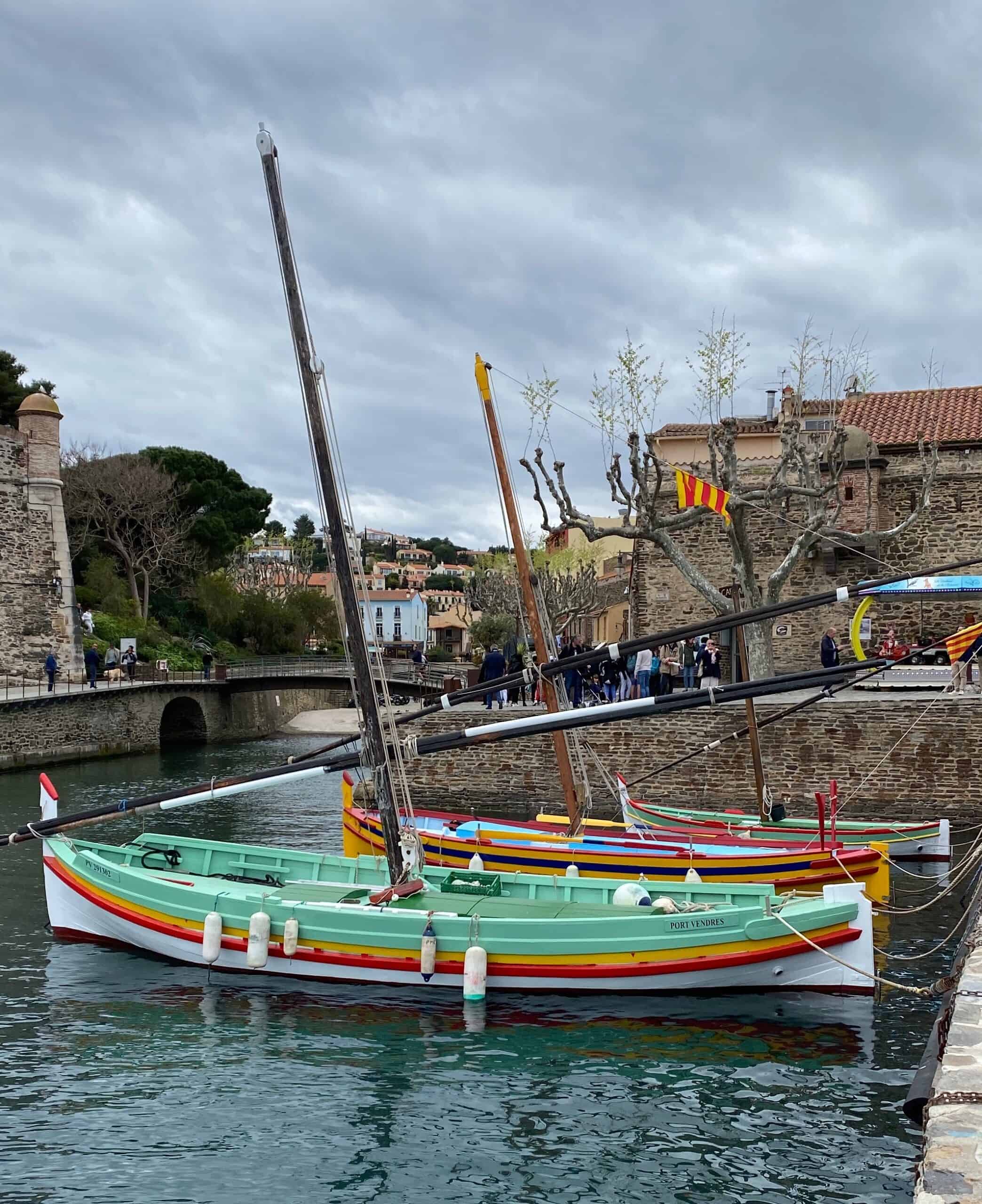 The traditional Catalan boats that are used during the St Vincent festival