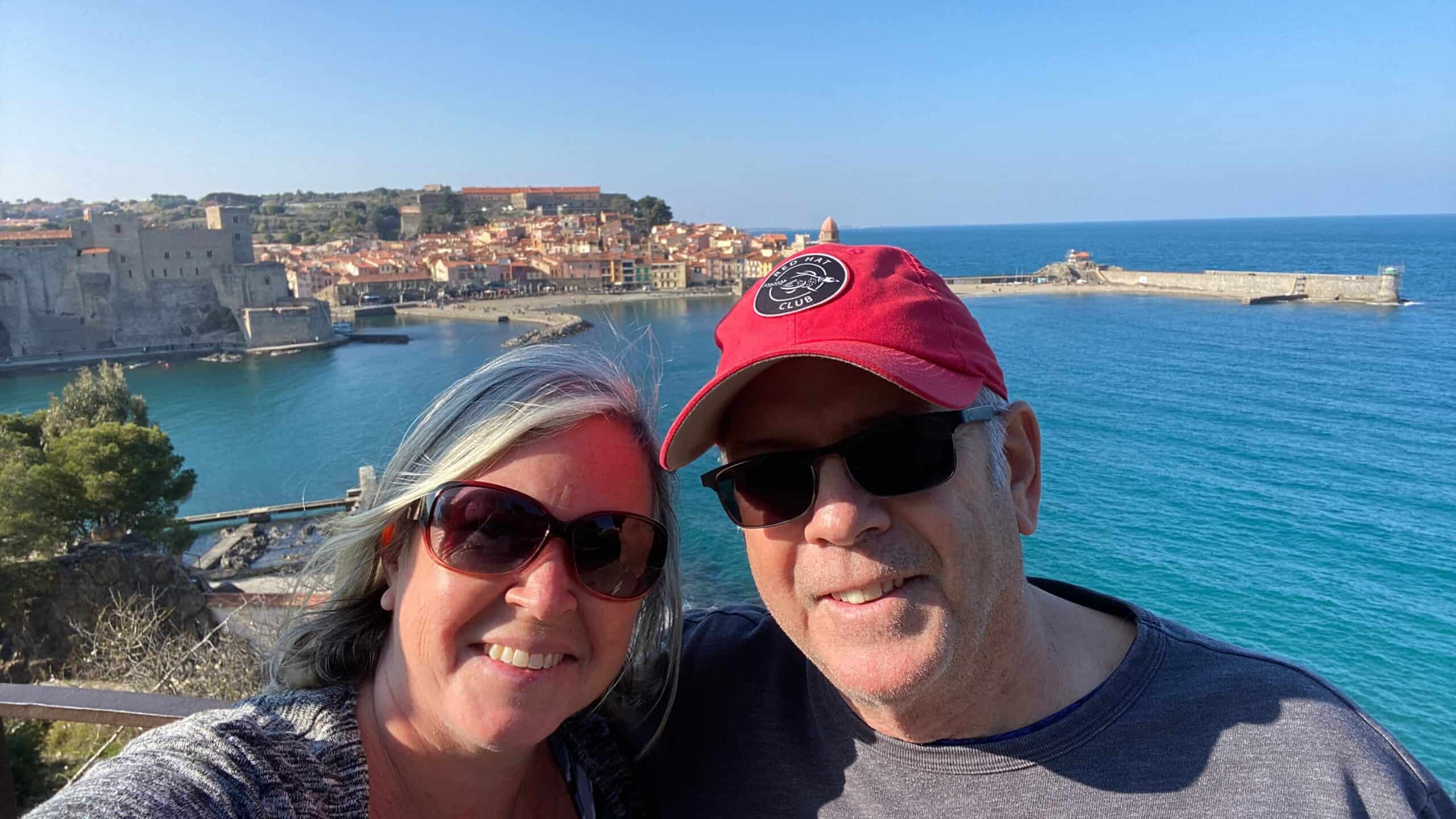 Picture from our favourite place - the view from from the fort overlooking Collioure France.