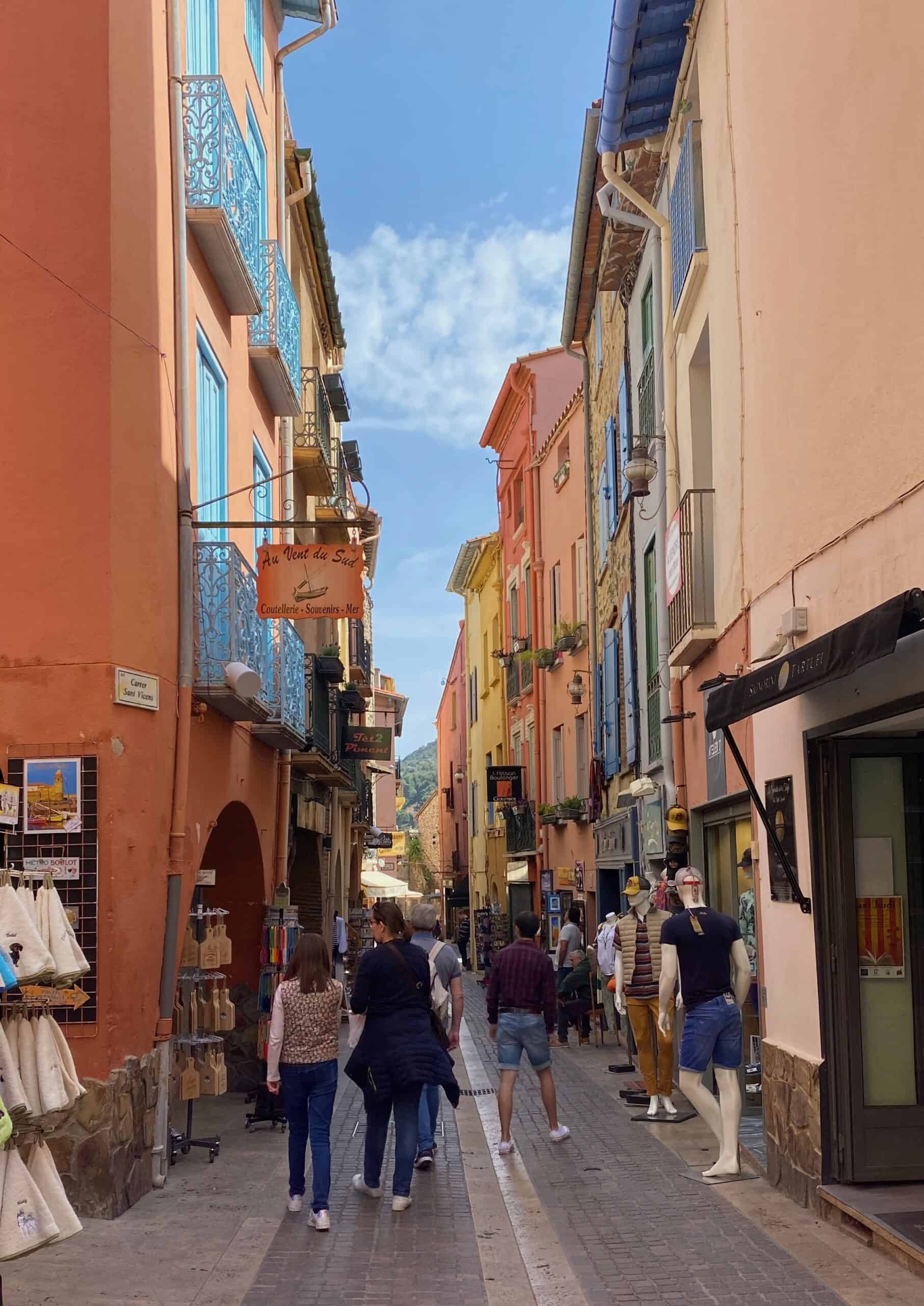 The streets of Collioure are perfect for wandering with boutiques, galleries and restaurants