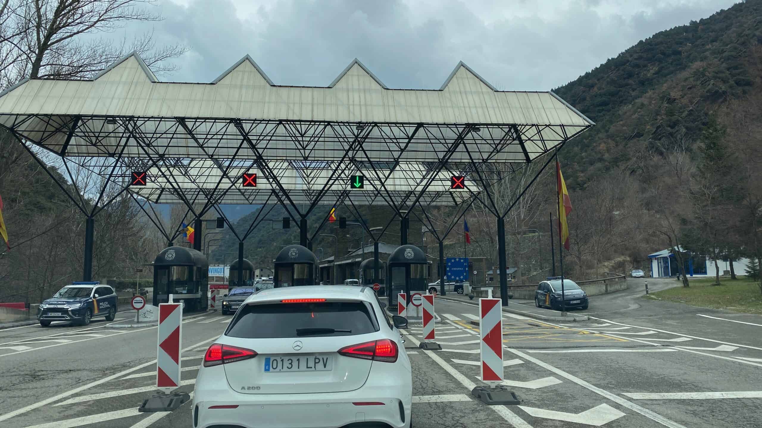Crossing the border into Andorra