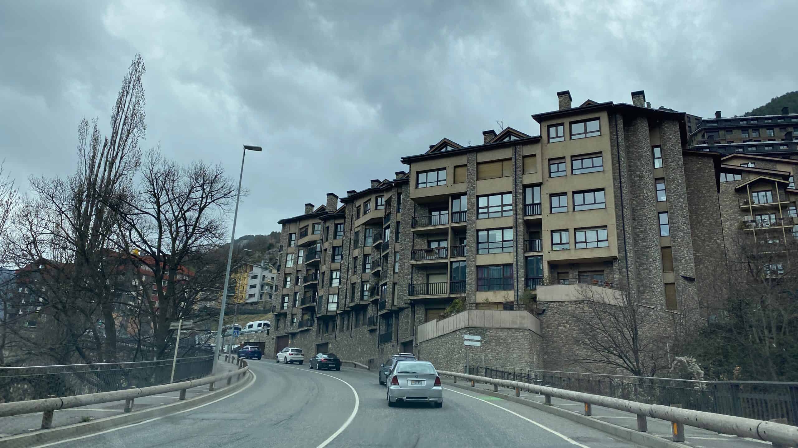 Driving up into Andorra