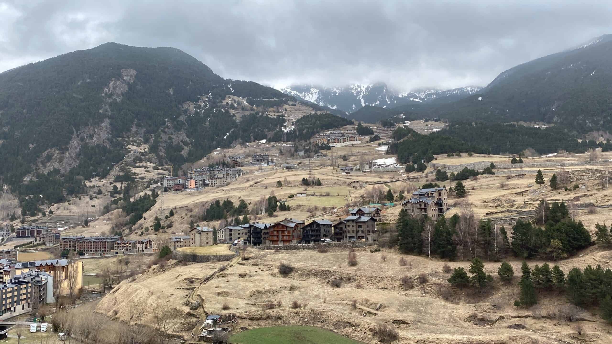 Andorra is nestled amongst the Pyrenees mountains