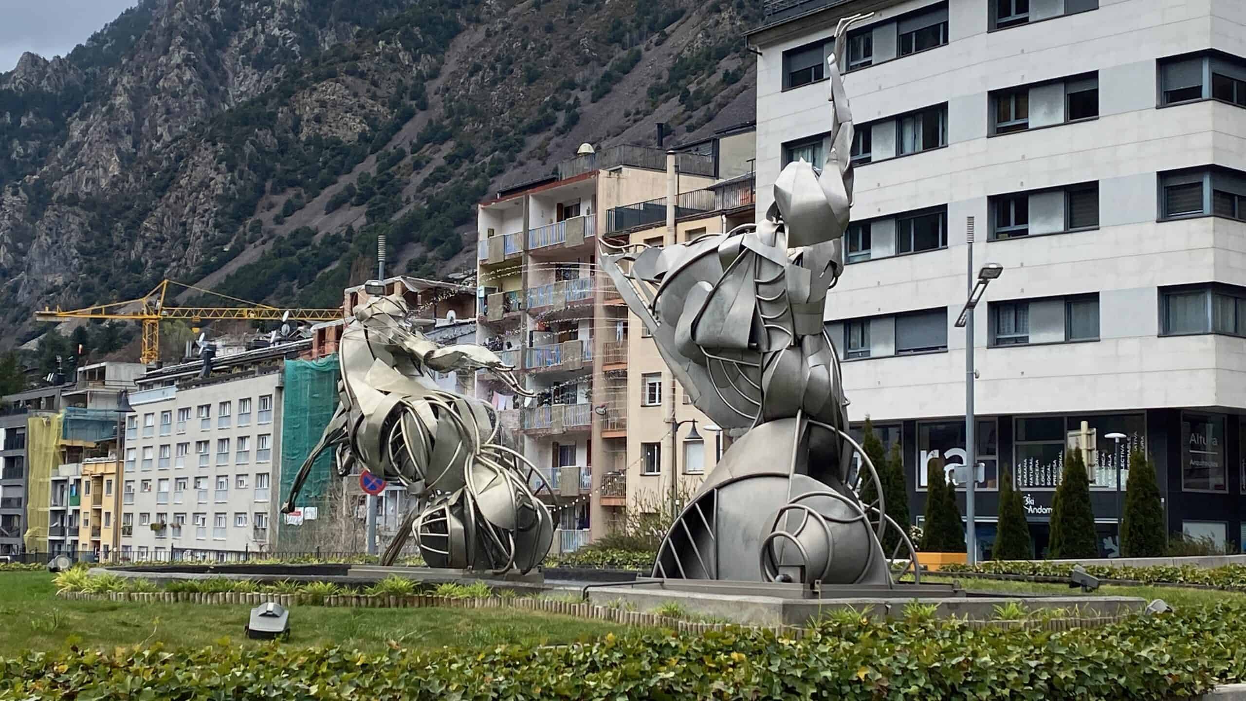 Interesting sculptures in Andorra