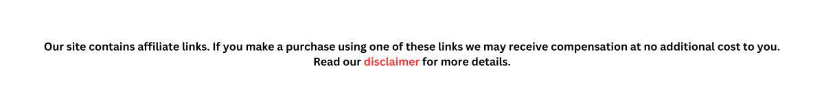 Affiliate disclosure