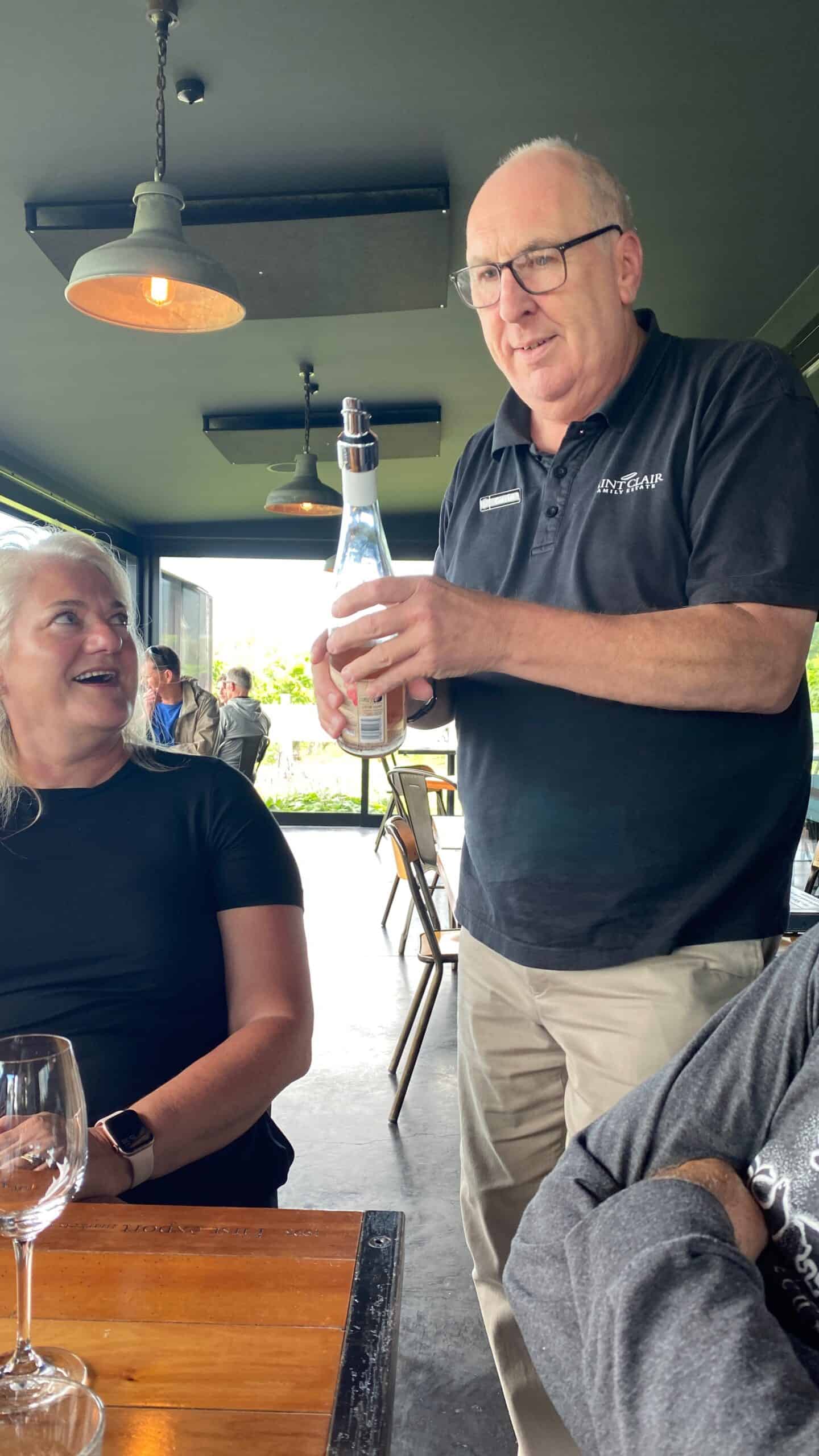 Tasting at Saint Clair