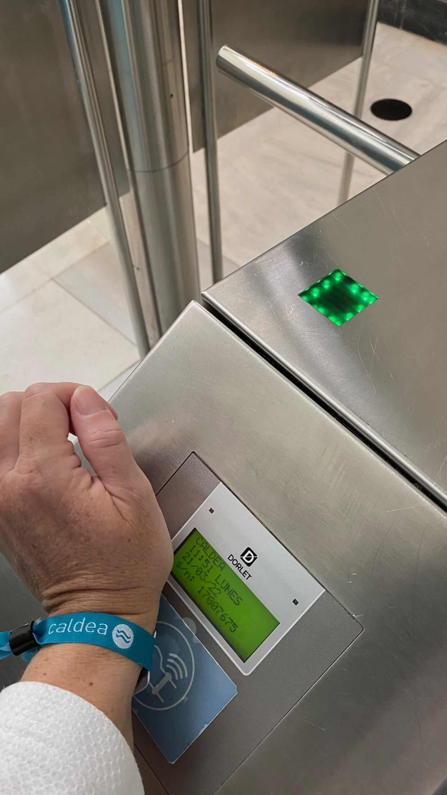 Wristband system controls area access