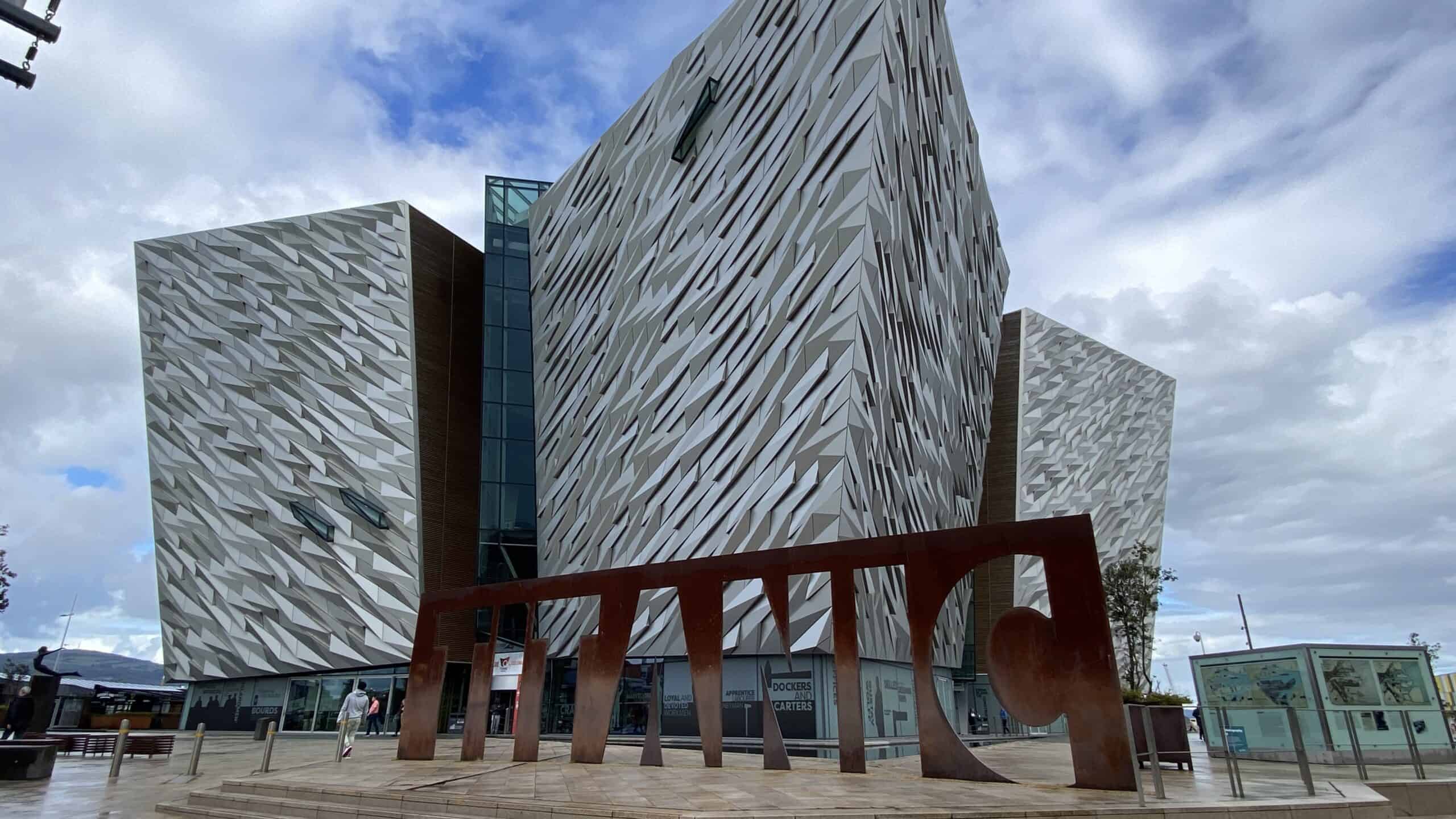 The outside of the Titanic Belfast