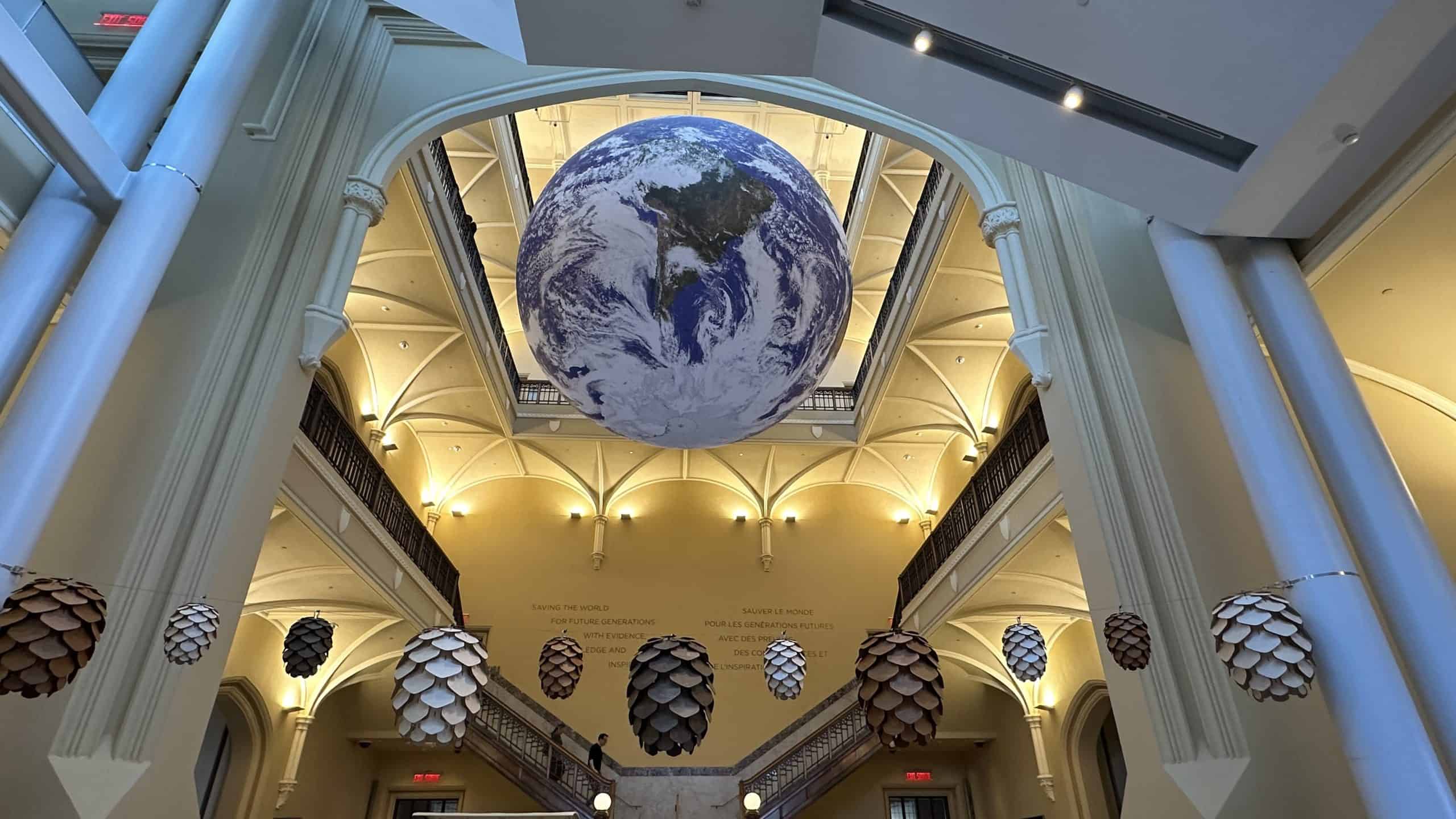 Interior foyer of the Nature Museum