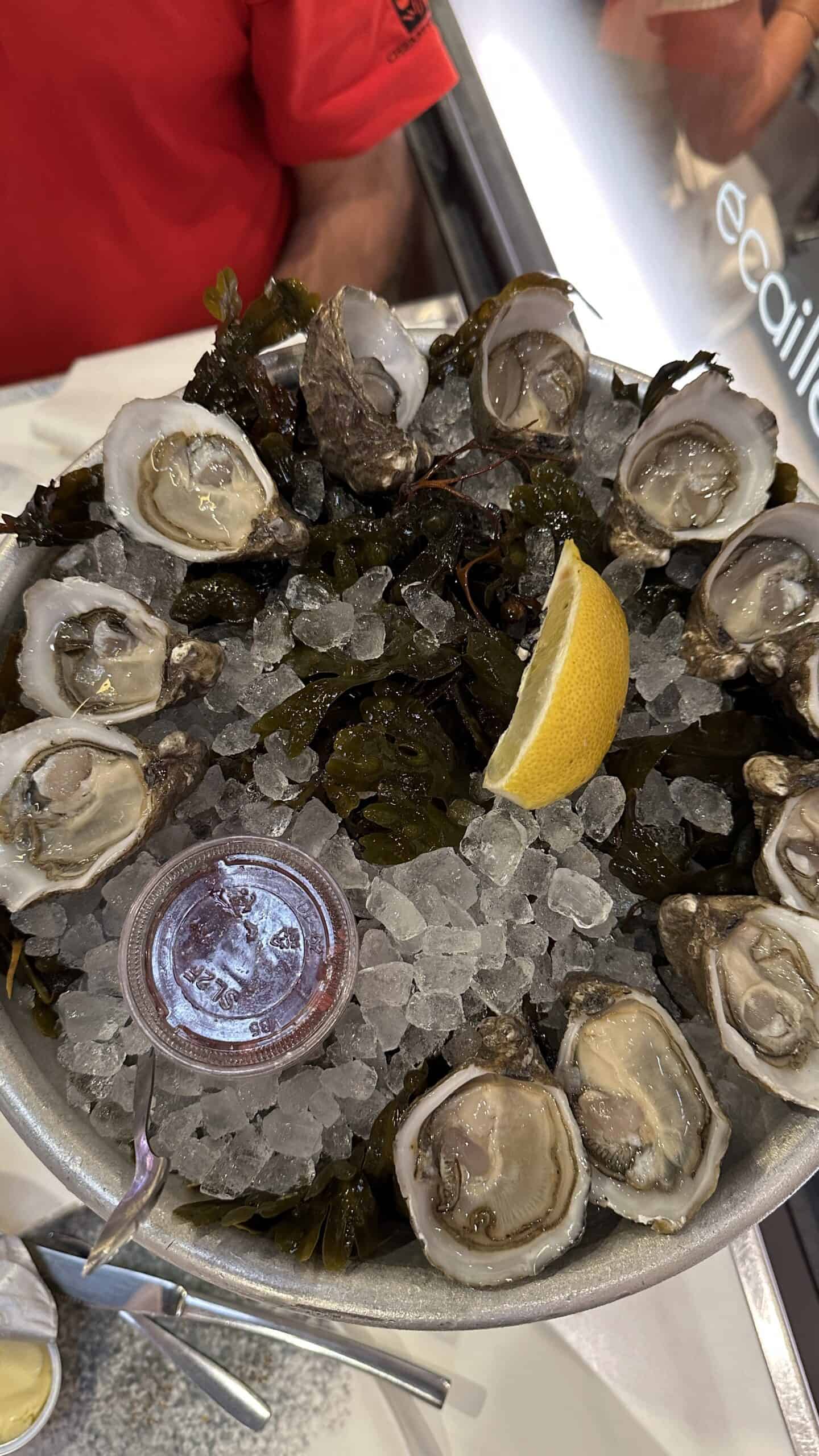 Oysters at Les Halles de Lyon