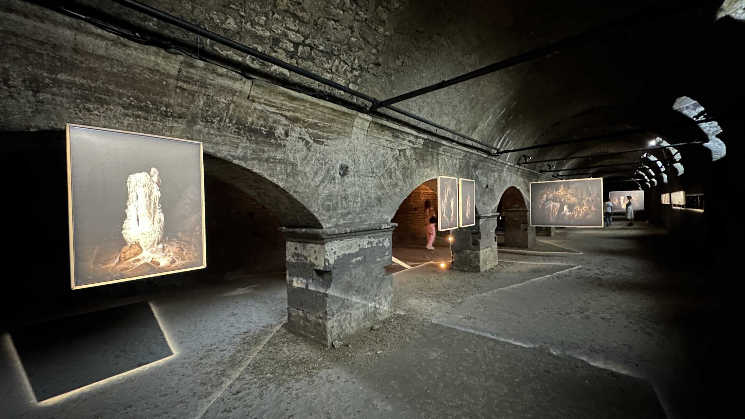 Art exhibition in the underground tunnels