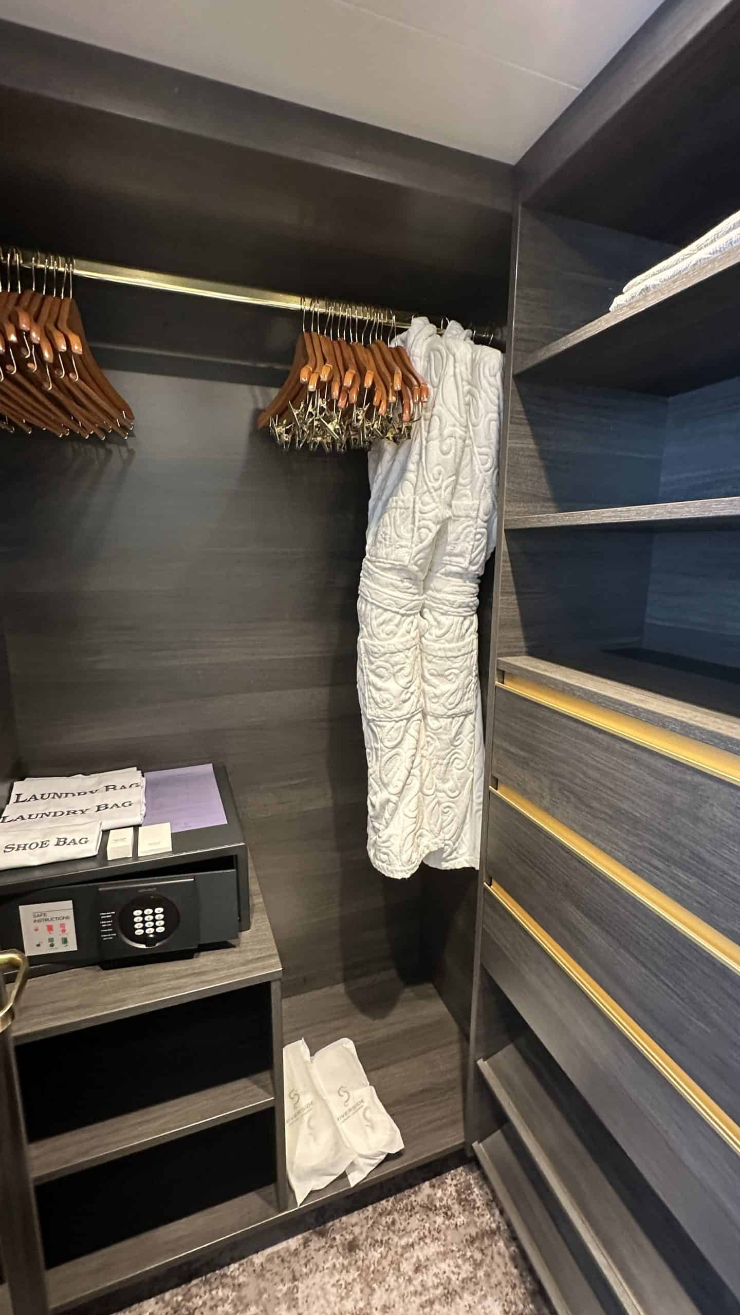 Closet space on Seahorse Suite