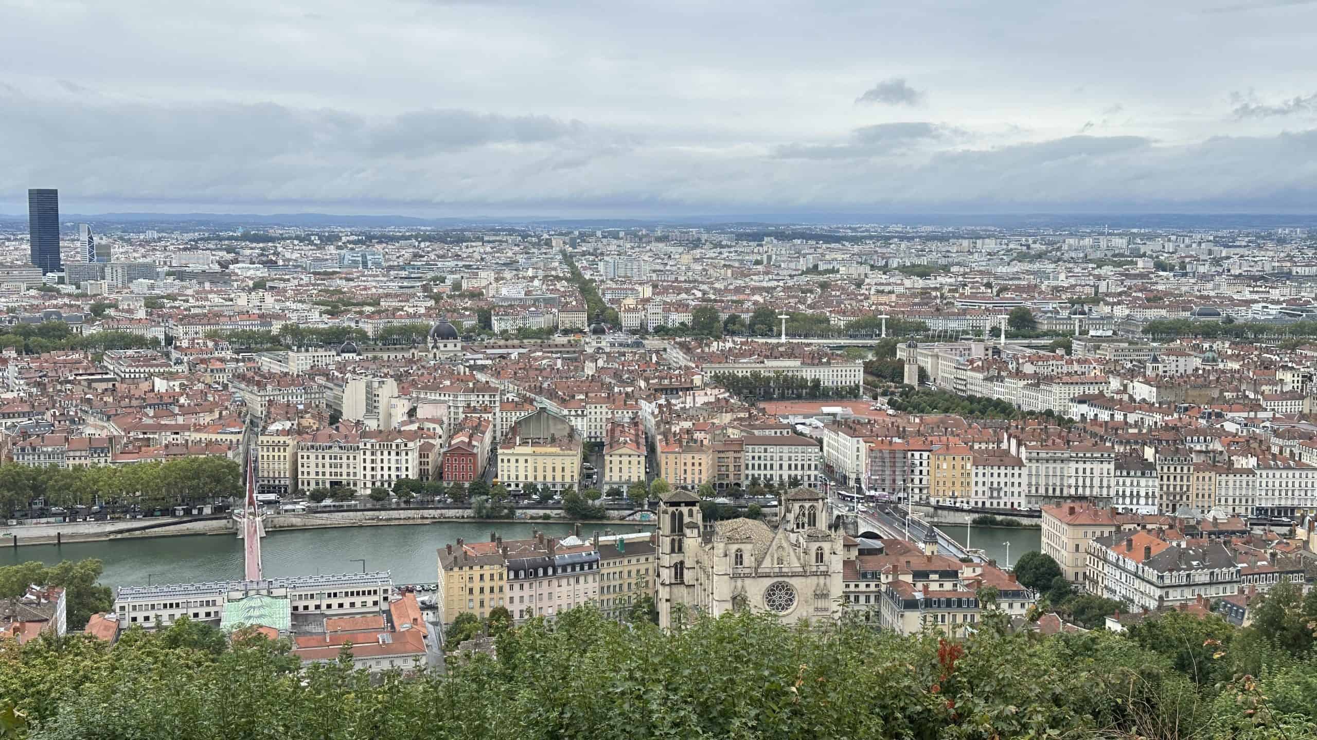 View of Lyon from Fourviere