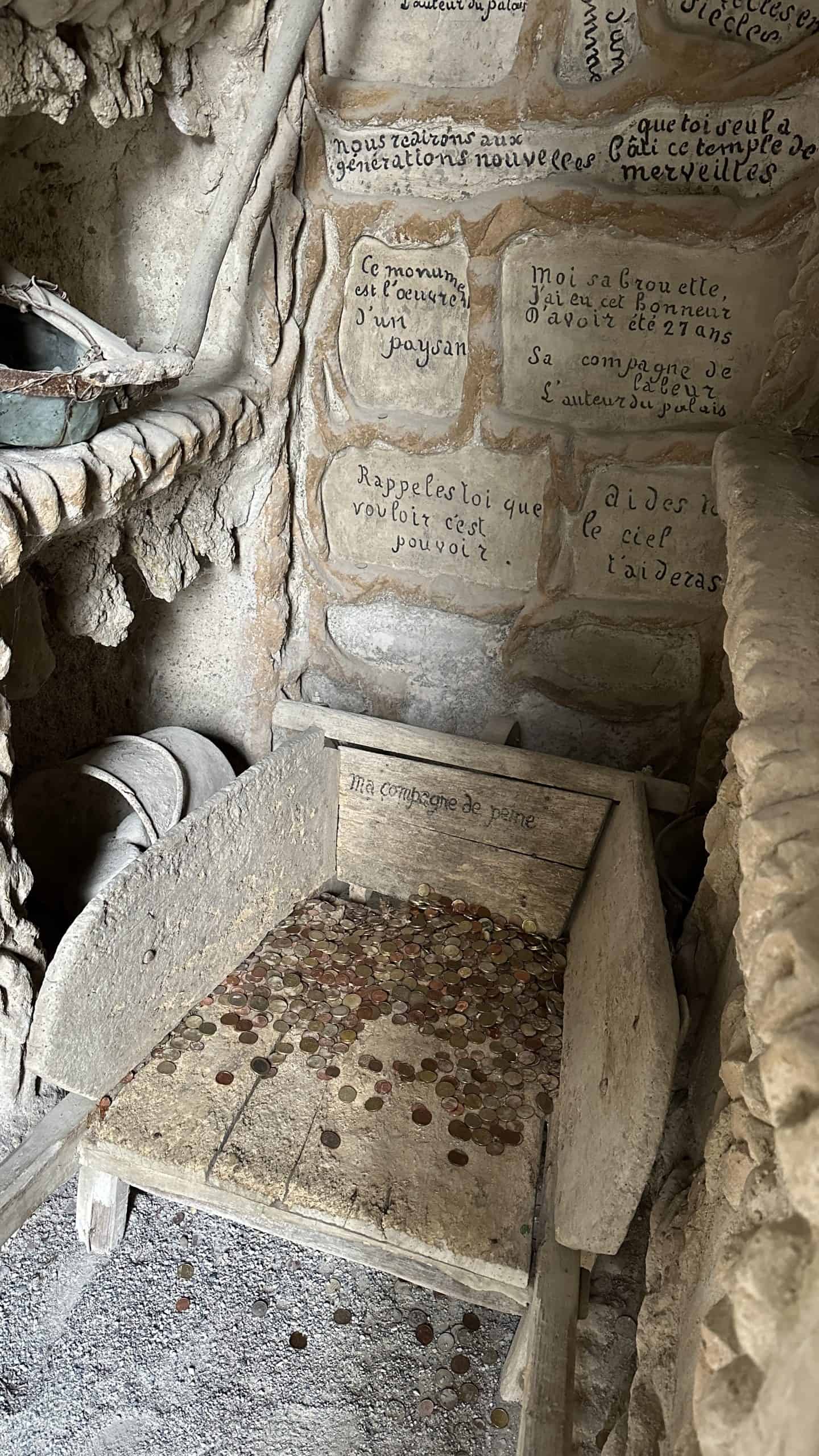 A niche for his wheelbarrow