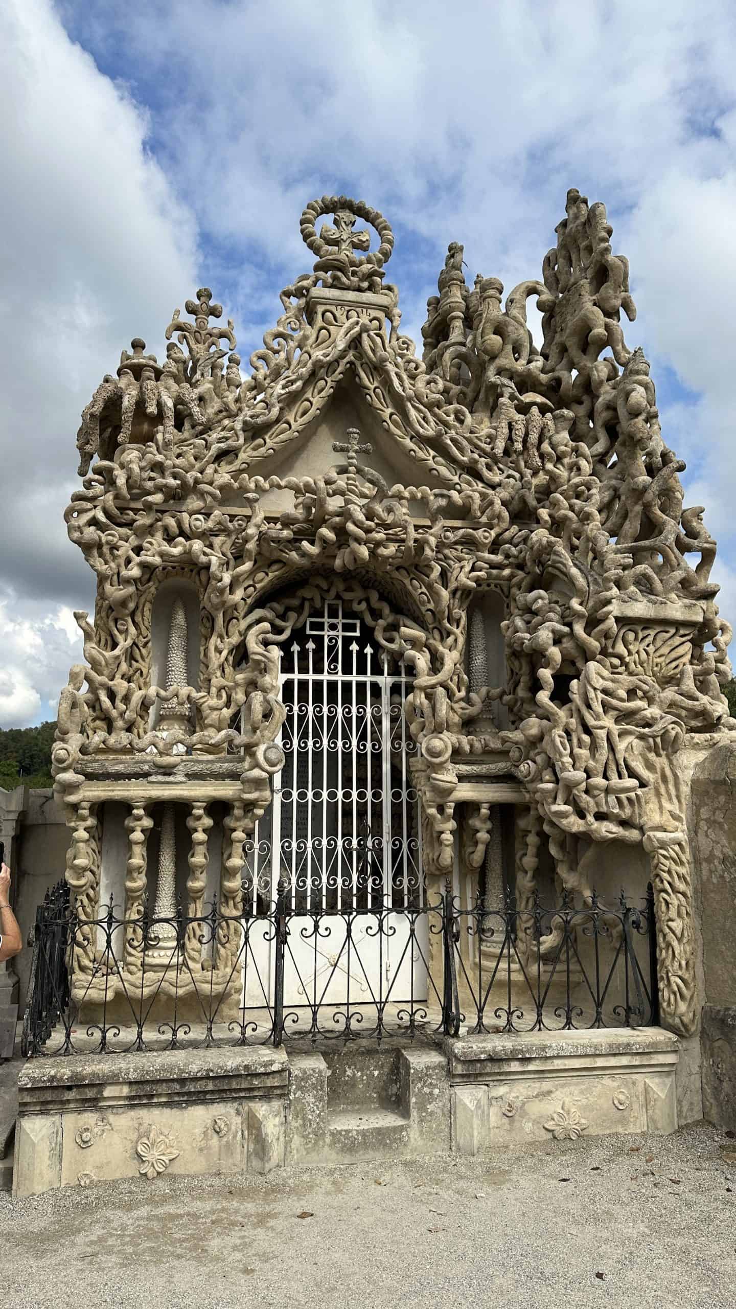The front of the Cheval burial tomb