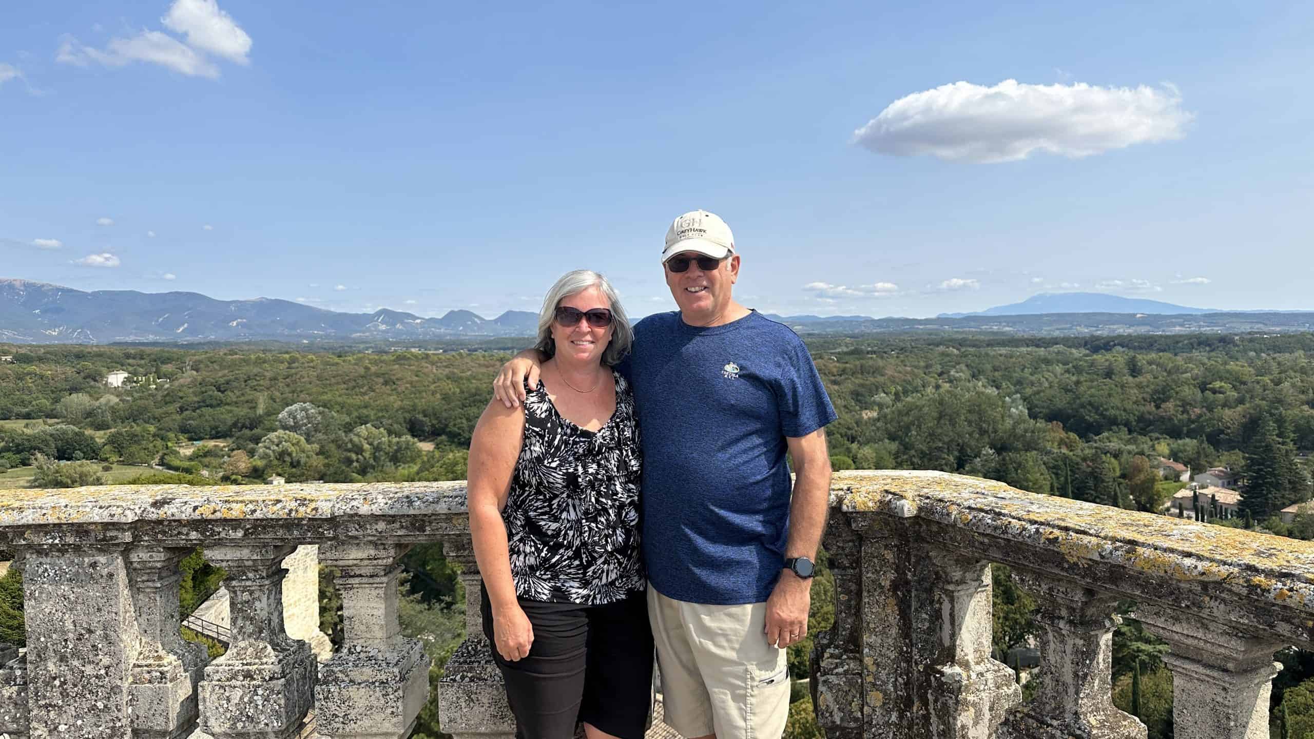 Spectacular views from the top of the hill