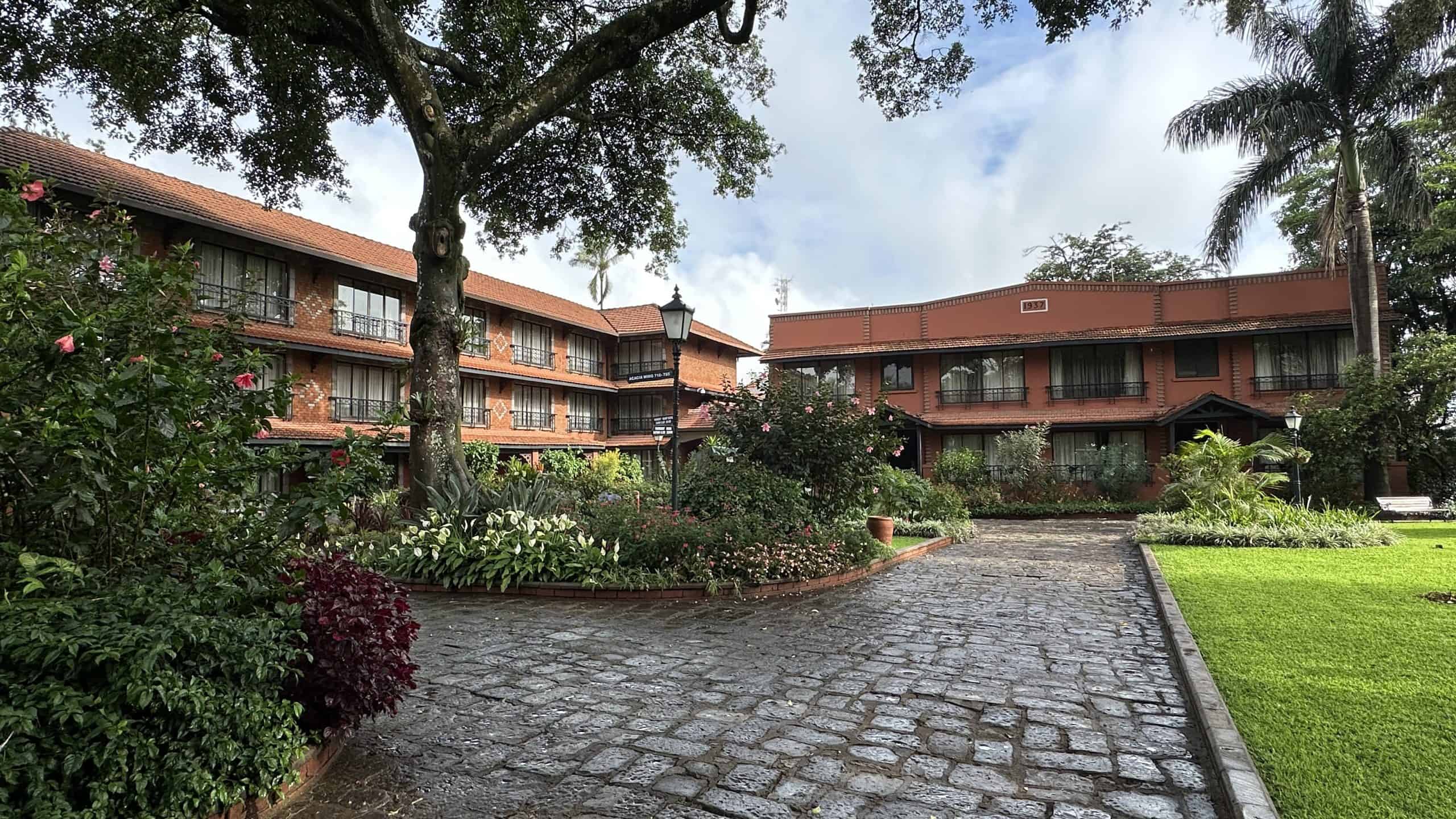 Inside courtyard of the Fairmont